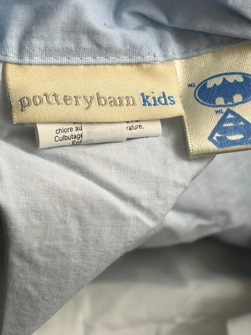 2 pc Set Pottery Barn Kids - BATMAN DC Comics TWIN Duvet, Standard Sham -Perfect